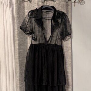 Disturbia Sheer Layered Dress